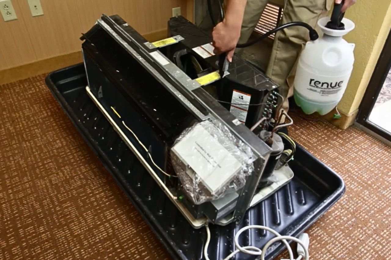 Hotel air conditioning unit cleaning Renue Systems